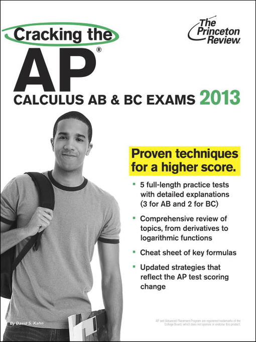Title details for Cracking the AP Calculus AB & BC Exams, 2013 Edition by Princeton Review - Available